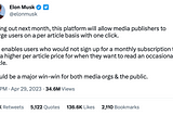 Power to the People — did  Elon Musk just save the media industry?