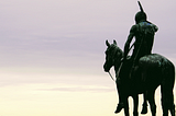 Kansas City’s “The Scout” Statue — An Indian scout looking into the distance.