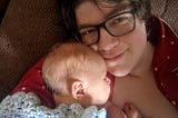 Nicole a solo mom by choice with her newborn son Brisbane