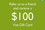 GreatOpportunity, Get $100 Gift Card ReferNEarn