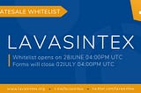 LavaSintex Private Sale Whitelist is Now Open!