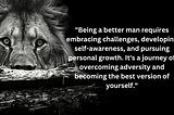 Overcoming Adversity: Becoming a Better Man