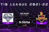 The Chennai Braves VS Deccan Gladiators, 18th T10 League, 2021