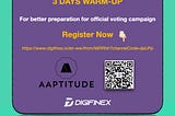 DigiFinex 3 DaysWarmup — — AAPT
