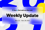 Huobi Derivatives Warrant Weekly Update （Nov 22 — Nov 28）