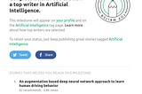 Open letter to all the readers for making me top writer of Artificial Intelligence, Self-driving…