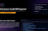 Amazon Code Whisperer Website
