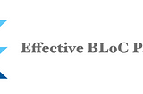 Effective BLoC pattern