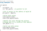 C/C++ pointer basics with examples
