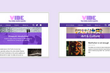 Editorial Design — Vibes Magazine. UX Case Study