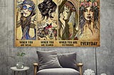 SHOULD BUY Poster Hippie be strong be brave be humble be badass