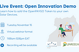 Open Innovation Demo with EnAccess and UNREEEA