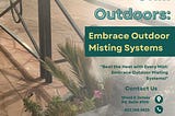 Outdoor misting systems
