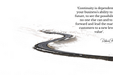 Succession Means Continuity