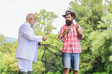 Atalho do bem. A história do pescador e do empresário.