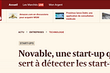 Novable, une start-up qui sert à détecter les start-ups