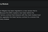 How the Migaloo token factory upgrade affects DAO DAO