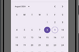 Compose Material Design 3 : Date pickers