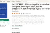 LAUNCH IT — A Holy Design Book