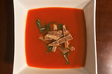 Roasted Red Bell Pepper and Garlic Soup