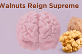 Picture of a brain and a shelled walnut comparing how similar they look.