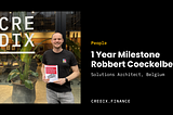 Inside Credix — Robbert's 1 year Milestone