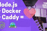 Deploy Node.js application with Caddy, Docker & docker-compose on DigitalOcean
