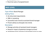 Brand Manager’s Career Path