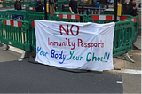“No Immunity passports”: Sixty arrests over coronavirus London lockdown