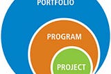 Distinguish between a Project, a Program, and a Portfolio