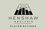 Henshaw Analysis player ratings — methodology, discussion & examples