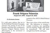 Image reads, “Fire This Time Remembers” with an image of Frank Velgara. Included in the image is the text of an article by the ProLibertad Campaign about Frank Velgara which can be read here: https://www.prolibertad.org/frank-velgara-presente