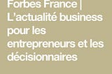 Forbes France s’intéresse au Projet ARK