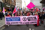 A bunch of sociopaths marching through the centre of a multi-racial city