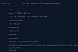SOC135 — Multiple FTP Connection Attempt