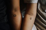 Sun and Moon tattoos