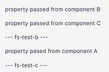 Direct communication between components — output