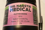 UK Medical Cannabis review; Big Narsties Glitter Bomb