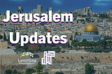 Jerusalem Updates