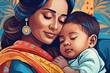 An overwhelmed mother wrote her first post about her four months old.
