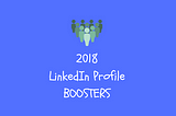 Start 2018 with boosting your profile #10