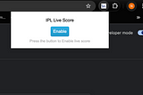 Catch Every Moment: Explore Our Live IPL Score Chrome Extension!