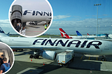 Finnair aircraft operating Qantas flights with an undercover Qantas employee on board