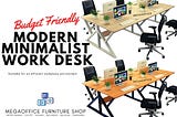 Modern Minimalist Work Desk by Megaoffice