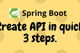 REST API with Spring Boot