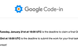The end of Google Code-in 2019