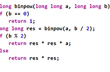 Binary Exponentiation