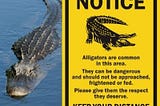 Are there alligators outside your door? Literally and Figuratively