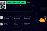 Executive Presentation of Infrastructure costs for an SAP Migration project from On-Premises to AWS