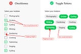 What to use instead of checkboxes